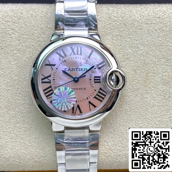 Ballon Bleu De Cartier 33MM 1:1 Best Edition AF Factory Mother-of-pearl Dial US Replica Watch