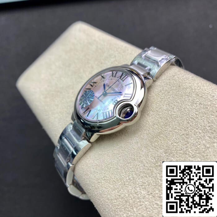 Ballon Bleu De Cartier 33MM 1:1 Best Edition AF Factory Mother-of-pearl Dial US Replica Watch