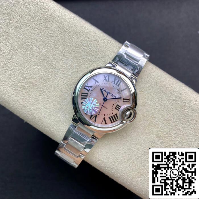 Ballon Bleu De Cartier 33MM 1:1 Best Edition AF Factory Mother-of-pearl Dial US Replica Watch