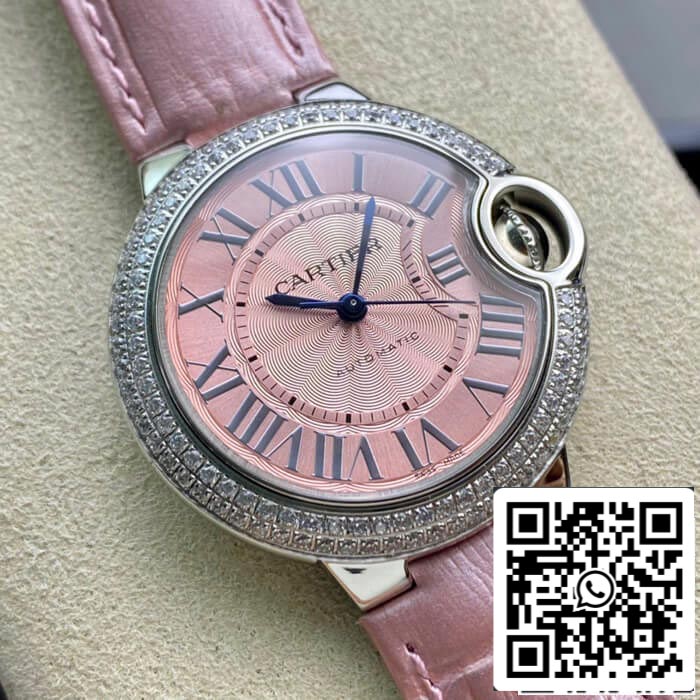 Ballon Bleu De Cartier 33MM 1:1 Best Edition V6 Factory Diamond Bezel US Replica Watch