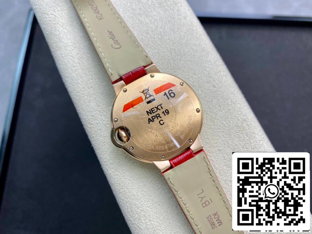 Ballon Bleu De Cartier 33MM WJBB0033 1:1 Best Edition 3K Factory Red Strap US Replica Watch