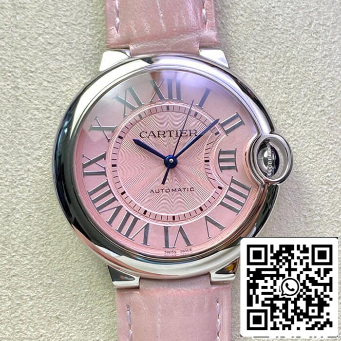 Ballon Bleu De Cartier 36MM WSBB0007 1:1 Best Edition 3K Factory Leather Strap US Replica Watch