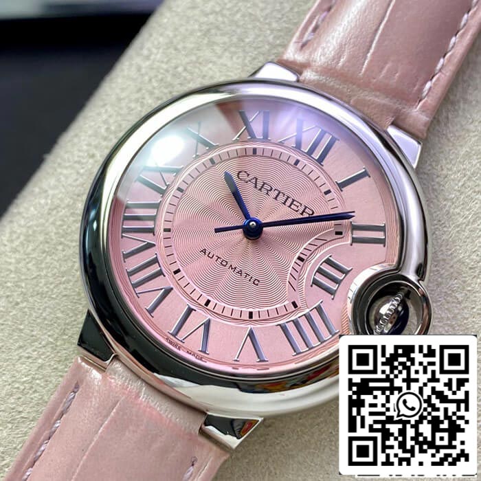 Ballon Bleu De Cartier 36MM WSBB0007 1:1 Best Edition 3K Factory Leather Strap US Replica Watch