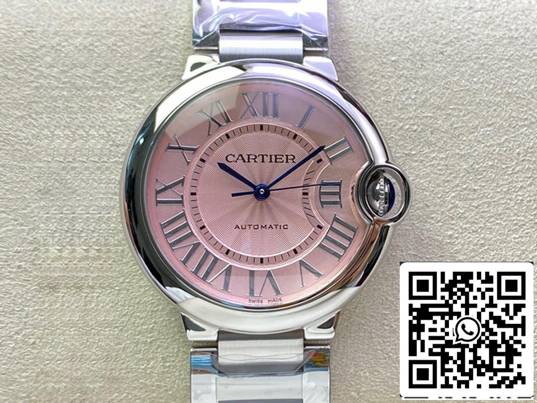 Ballon Bleu De Cartier 36MM WSBB0007 1:1 Best Edition 3K Factory Pink Dial US Replica Watch