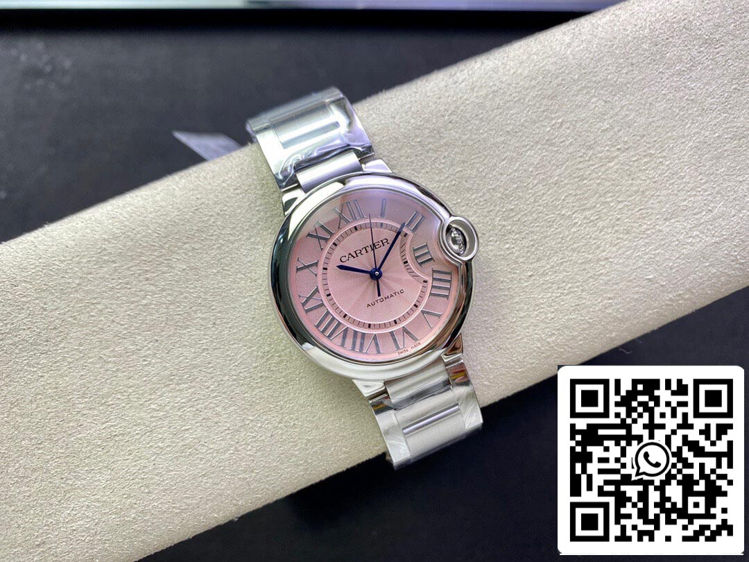 Ballon Bleu De Cartier 36MM WSBB0007 1:1 Best Edition 3K Factory Pink Dial US Replica Watch