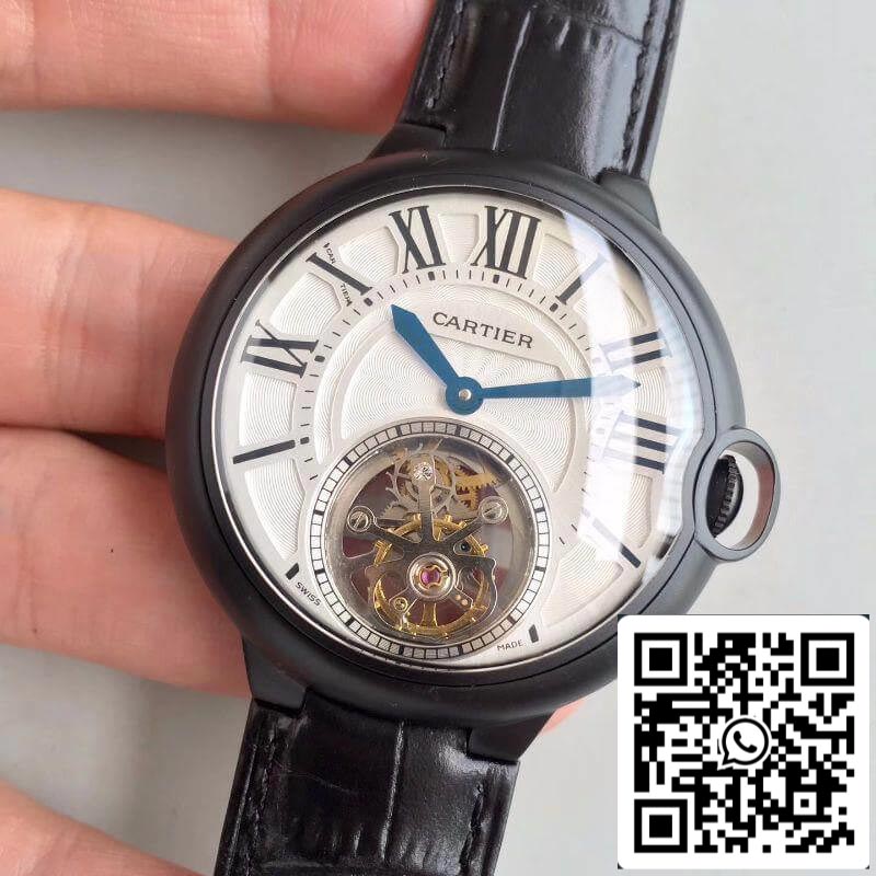 Ballon Bleu De Cartier Tourbillon Men Watches 1:1 Best Edition Swiss Tourbillon White Dial US Replica Watch