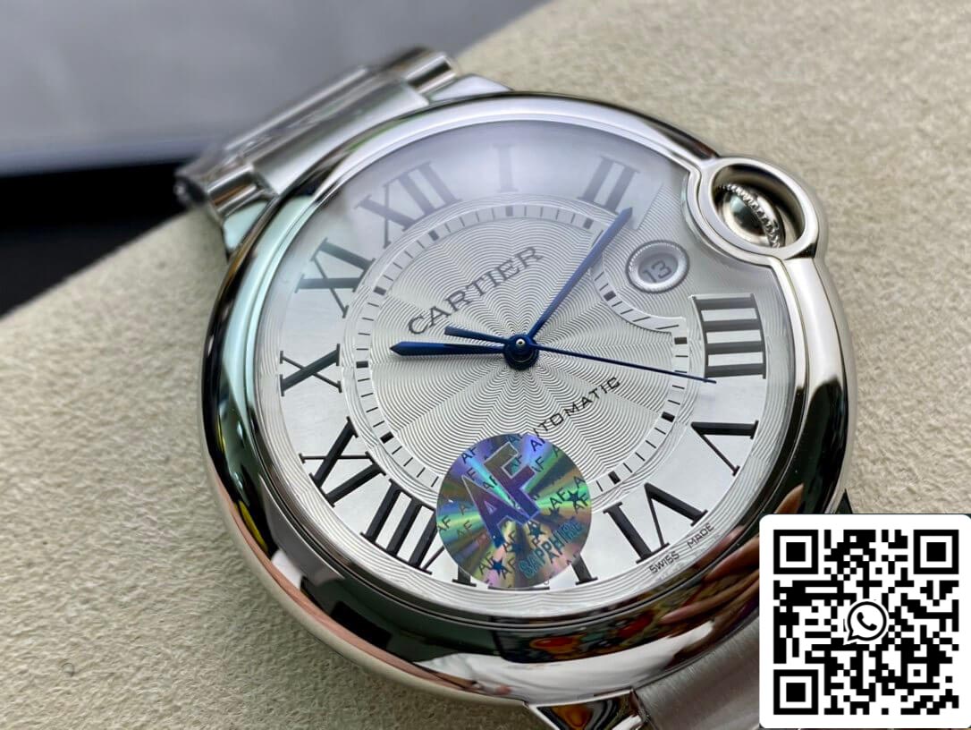 Ballon Bleu De Cartier W69012Z4 42MM 1:1 Best Edition AF Factory Silver White Dial US Replica Watch