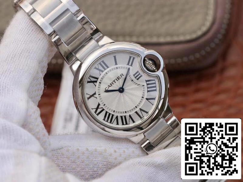 Ballon Bleu De Cartier W6920084 V6 Factory 1:1 Best Edition Swiss Quartz ETA157 Silver Dial US Replica Watch