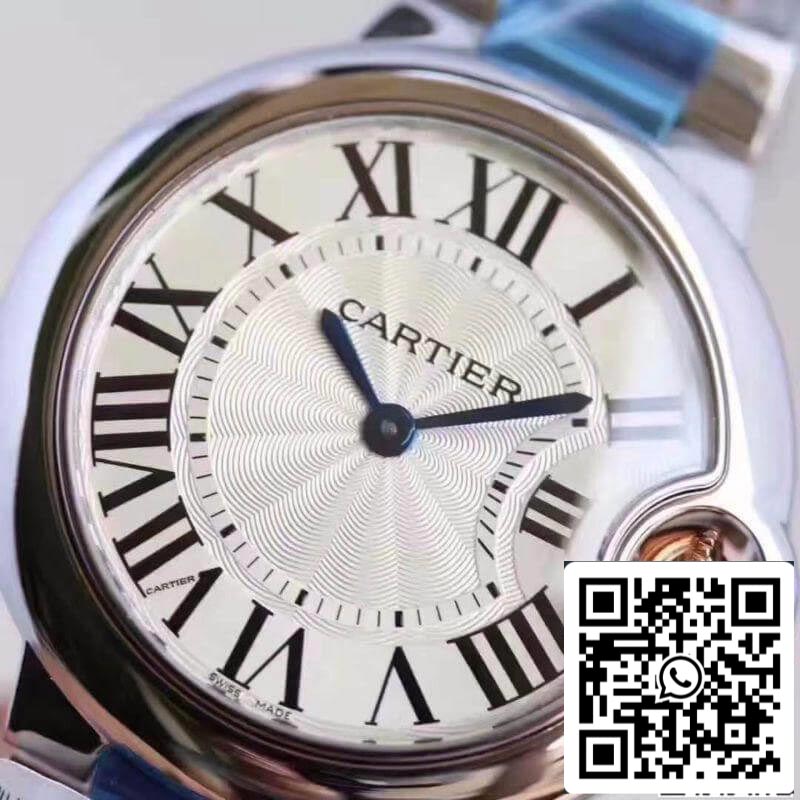 Ballon Bleu De Cartier W6920084 V6 Factory 1:1 Best Edition Swiss Ronda Quartz White Dial US Replica Watch