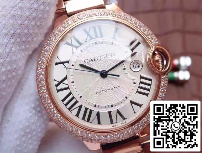 Ballon Bleu De Cartier WE9009Z8 V6 Factory 1:1 Best Edition Swiss ETA9015 White Dial US Replica Watch