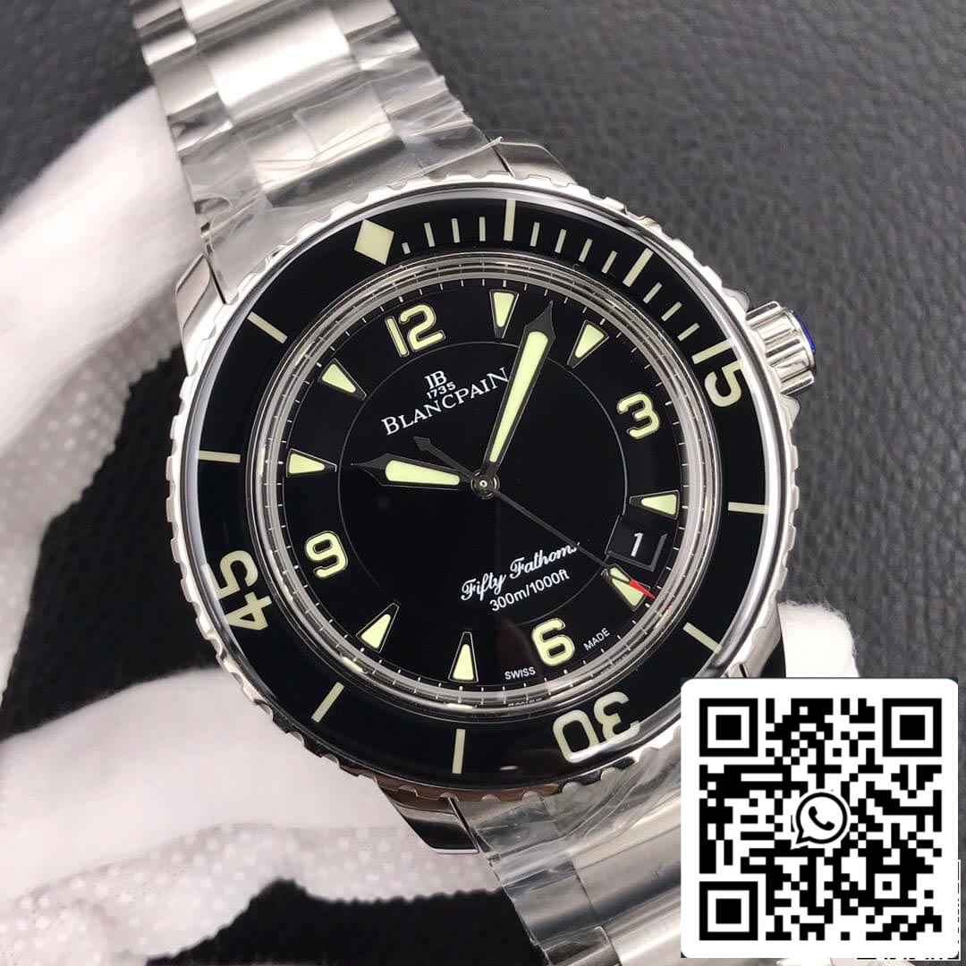 Blancpain Fifty Fathoms 5015 1:1 Best Edition ZF Factory Stainless Steel US Replica Watch