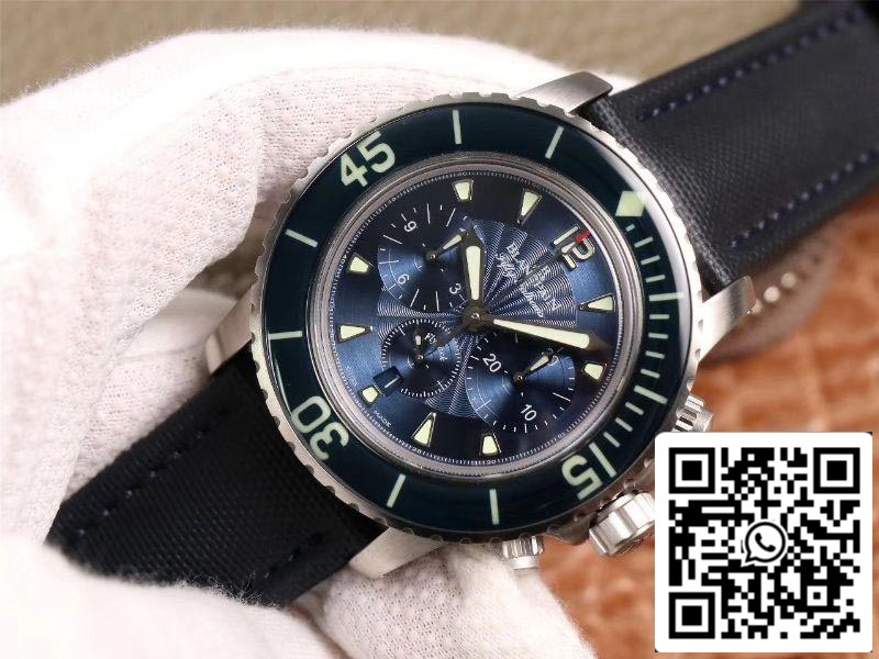 Blancpain Fifty Fathoms 5085FB-1140-52B 1:1 Best Edition OM factory Blue Dial Swiss ETA7750 US Replica Watch