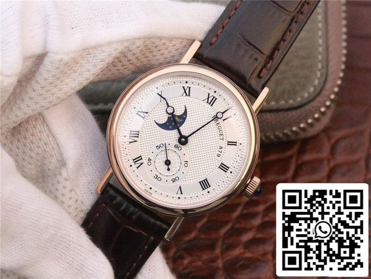 Breguet Classique Moonphase 4396 1:1 Best Edition Rose Gold Case US Replica Watch