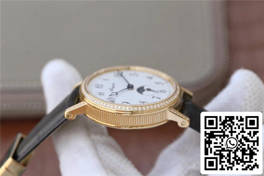 Breguet Classique Moonphase 9087BB/29/964 1:1 Best Edition TW Factory Yellow Gold Diamond US Replica Watch