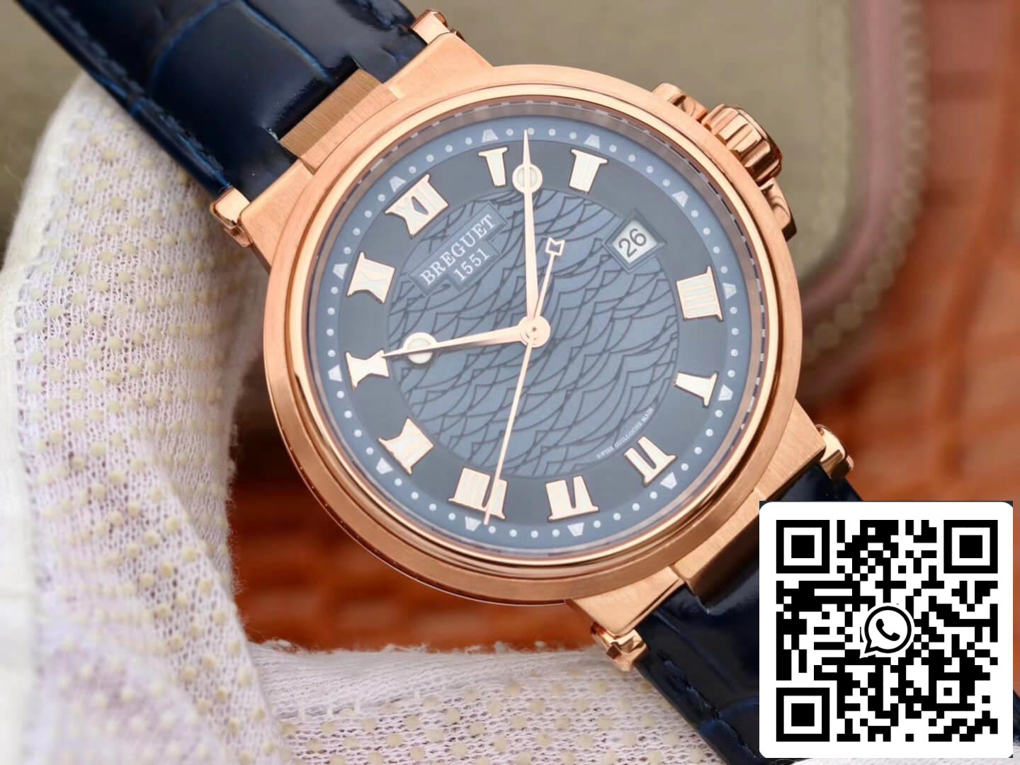 Breguet Marine 5517 1:1 Best Edition V9 Factory Rose Gold US Replica Watch