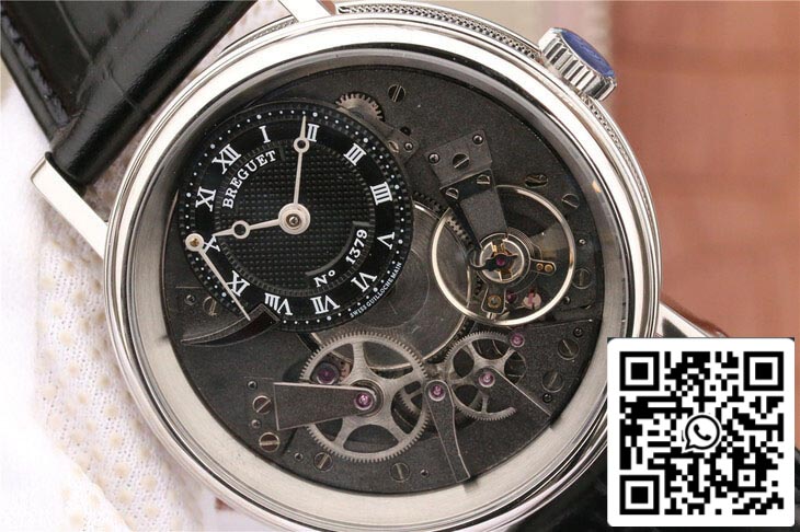 Breguet Tradition 7057BB/G9/9W6 1:1 Best Edition Skeleton Dial US Replica Watch