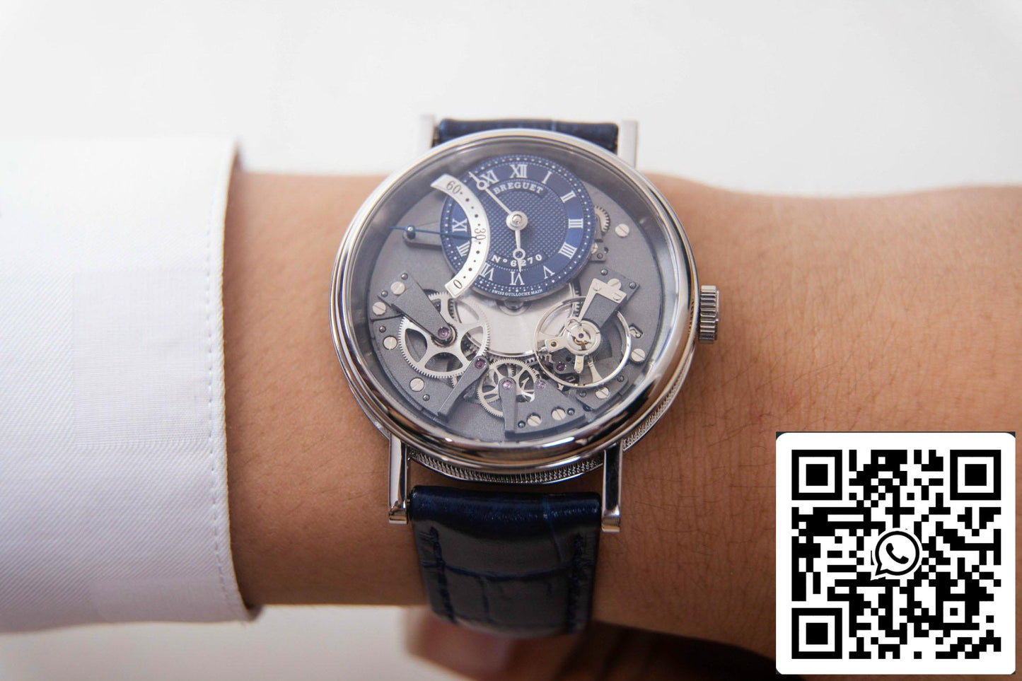 Breguet Tradition 7097BB/GY/9WU 1:1 Best Edition ZF Factory 18k White Gold US Replica Watch