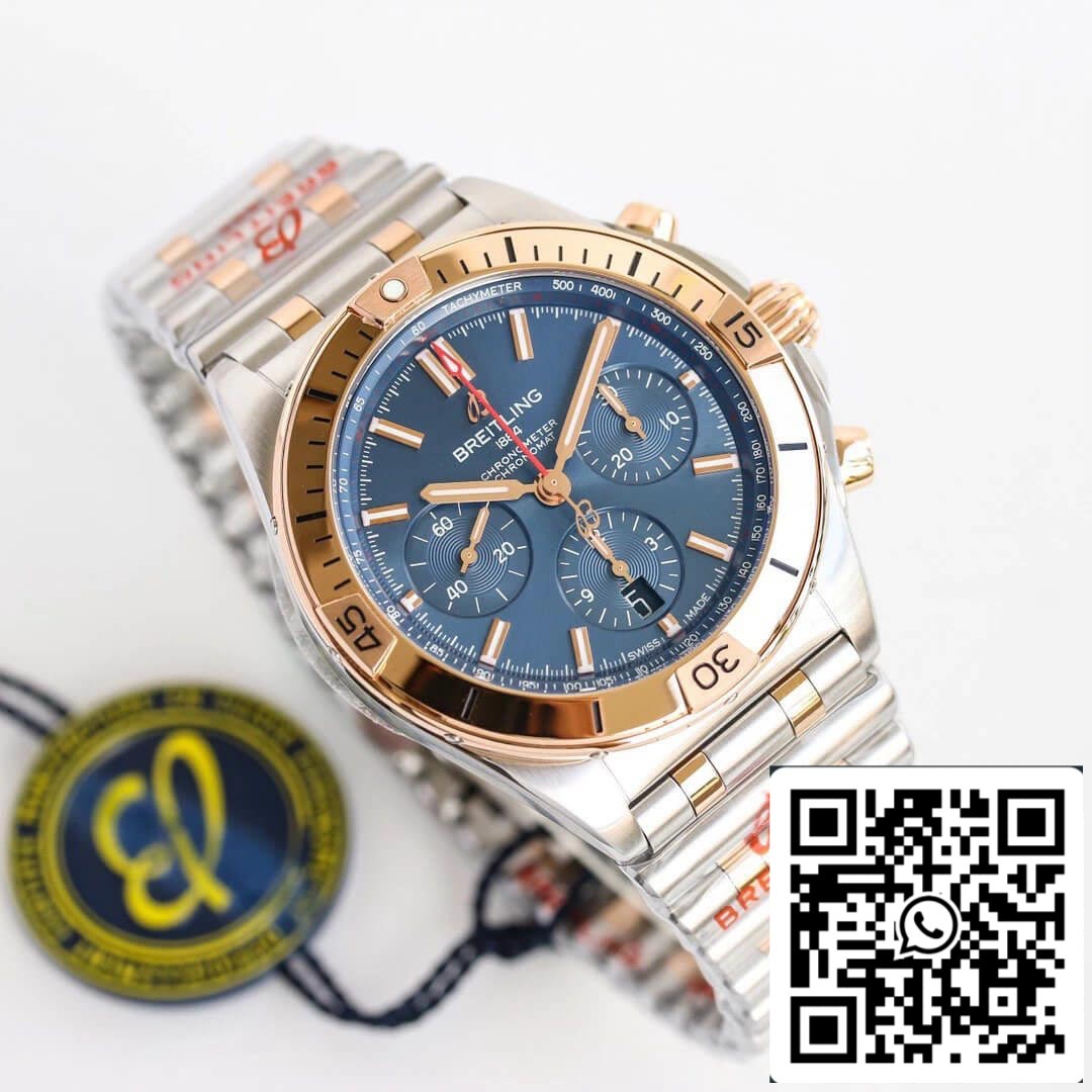 Breitling Chronomat UB0134101C1U1 1:1 Best Edition GF Factory Blue Dial US Replica Watch