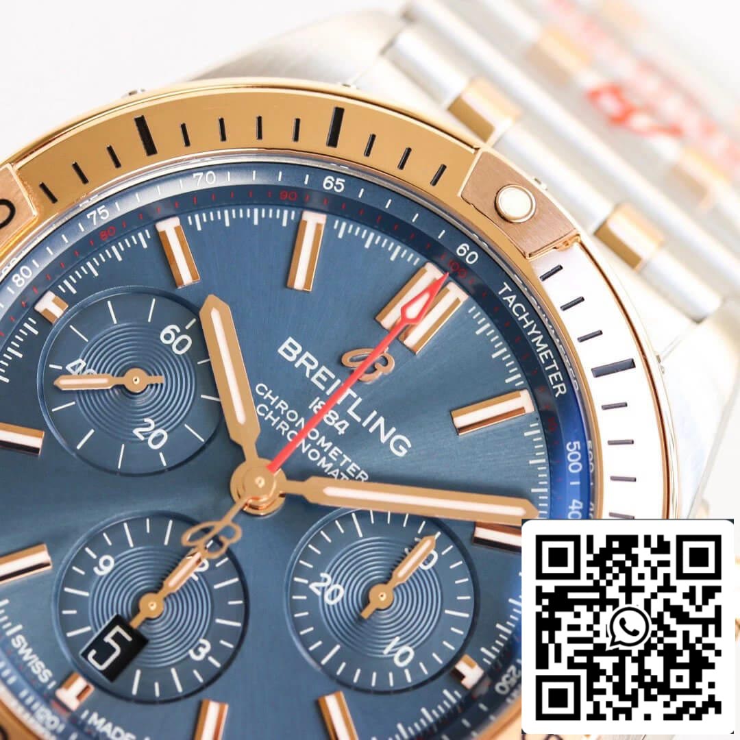 Breitling Chronomat UB0134101C1U1 1:1 Best Edition GF Factory Blue Dial US Replica Watch