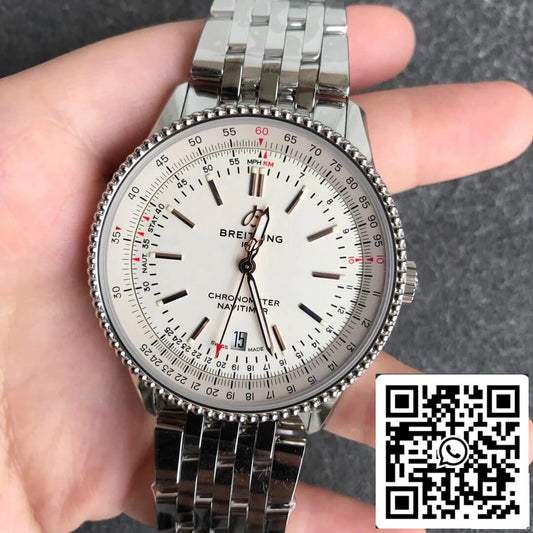 Breitling Navitimer 1 A17326211G1A1 1:1 Best Edition V7 Factory White Dial US Replica Watch