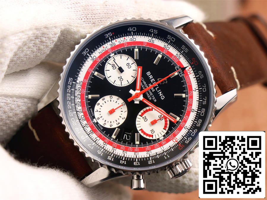 Breitling Navitimer AB01211B1B1X1 1:1 Best Edition V9 Factory Black Dial US Replica Watch