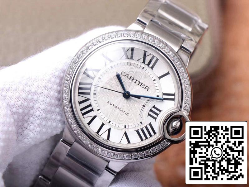 Cartier Ballon Bleu W4BB0017 1:1 Best Edition V6 Factory White Dial Swiss Movement US Replica Watch