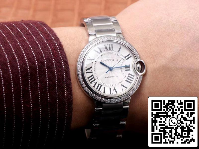 Cartier Ballon Bleu W4BB0017 1:1 Best Edition V6 Factory White Dial Swiss Movement US Replica Watch