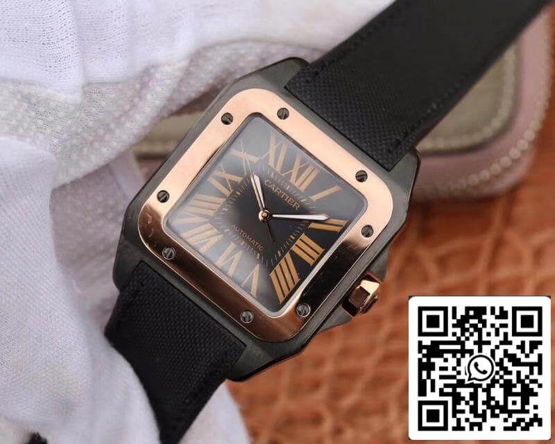 Cartier De Santos 100th Anniversary W2020009 38mm RB Factory 18K Rose Gold 1:1 Best Edition Swiss ETA2892 US Replica Watch