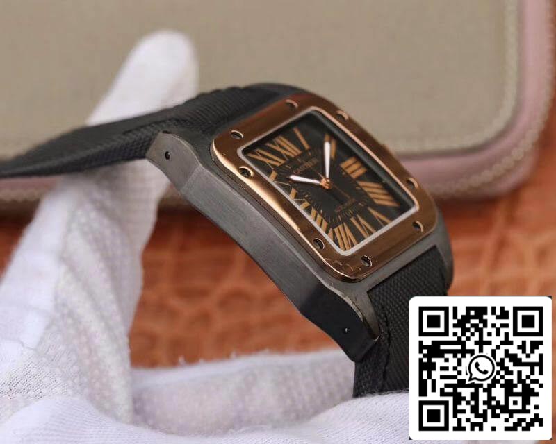 Cartier De Santos 100th Anniversary W2020009 38mm RB Factory 18K Rose Gold 1:1 Best Edition Swiss ETA2892 US Replica Watch