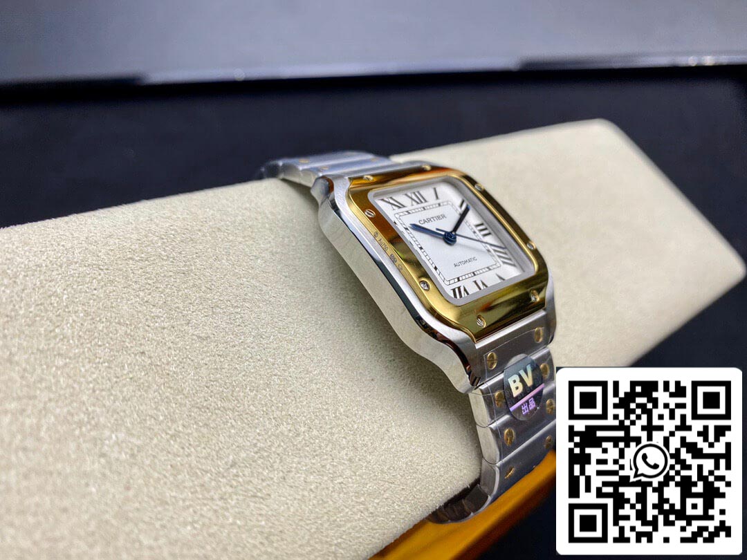 Cartier De Santos W2SA0016 35MM 1:1 Best Edition BV Factory White Dial US Replica Watch