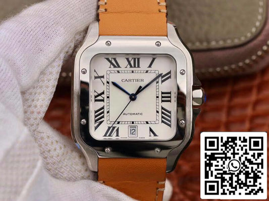 Cartier De Santos WSSA0009 KOR Factory 1:1 Best Edition Swiss ETA9015 US Replica Watch