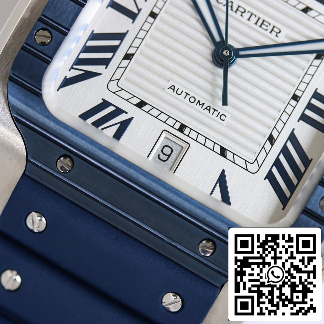 Cartier Santos 1:1 Best Edition GF Factory Rubber Strap US Replica Watch