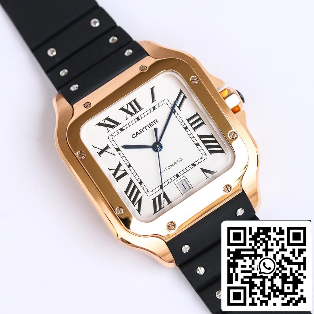 Cartier Santos WGSA0007 1:1 Best Edition GF Factory V2 Rose Gold US Replica Watch