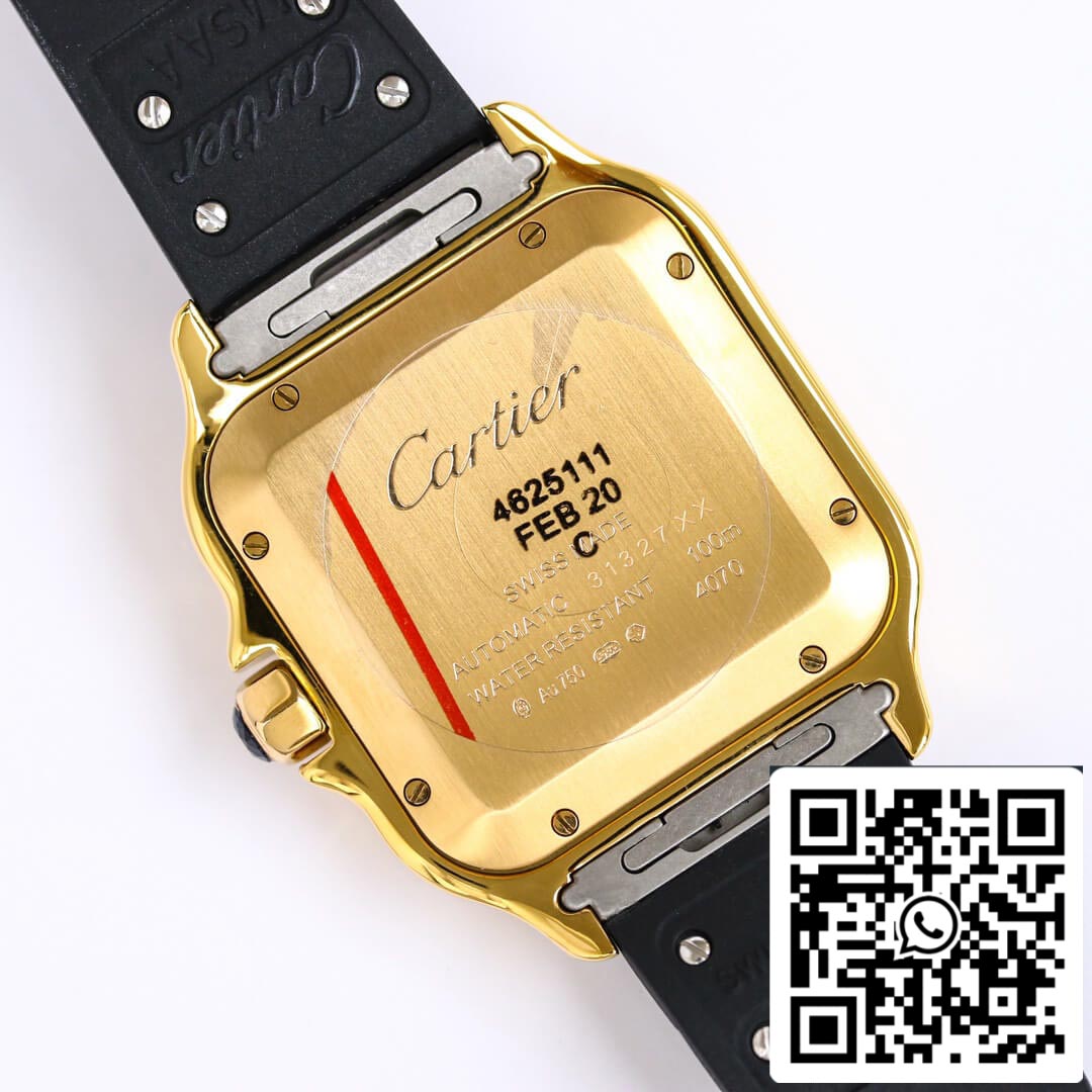 Cartier Santos WGSA0009 1:1 Best Edition GF Factory V2 Yellow Gold US Replica Watch