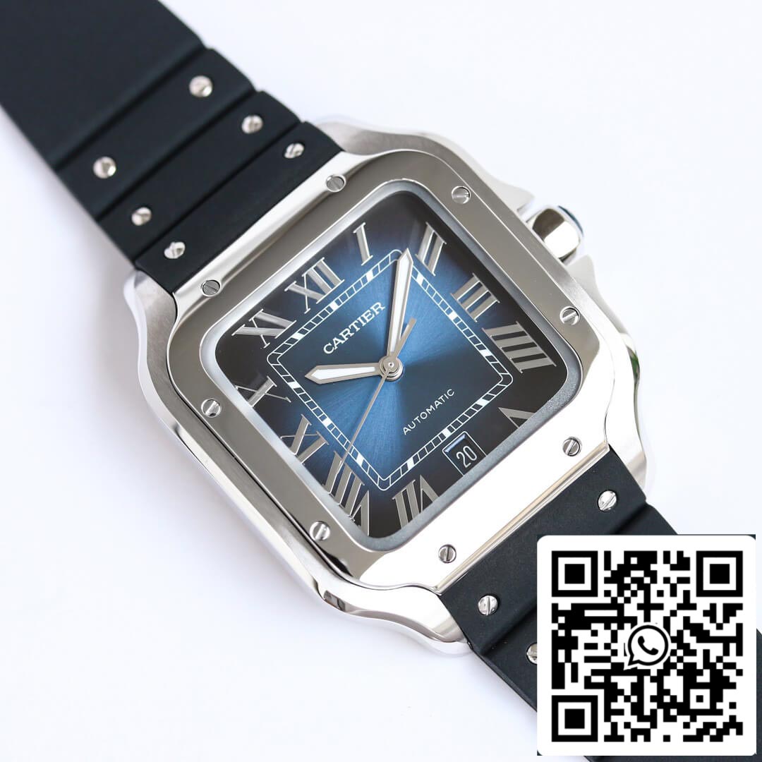 Cartier Santos WSSA0030 1:1 Best Edition GF Factory V2 Rubber Strap US Replica Watch