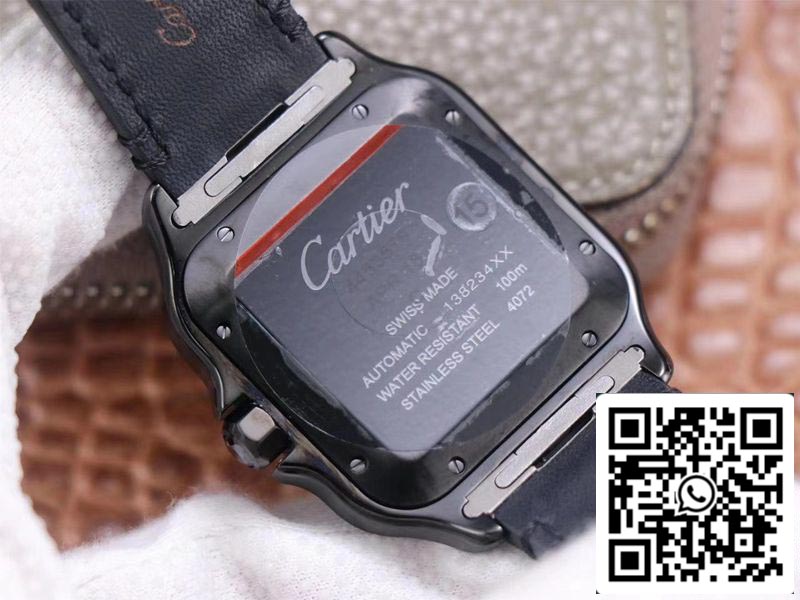 Cartier Santos WSSA0039 1:1 Best Edition V6 Factory Carbon Plating Swiss ETA1847 MC US Replica Watch