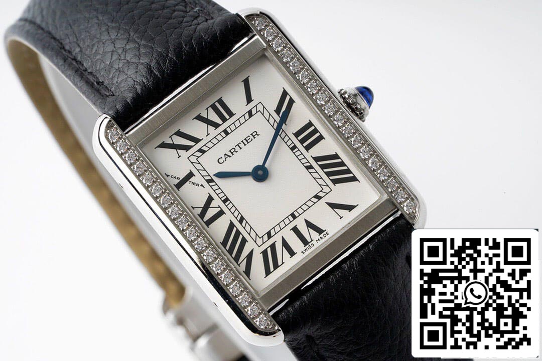 Cartier Tank Quartz 1:1 Best Edition AF Factory Diamond Bezel US Replica Watch