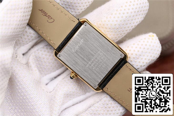 Cartier Tank W5200002 1:1 Best Edition K11 Factory Gold Case US Replica Watch