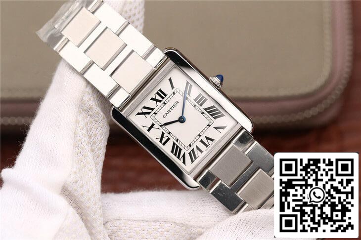 Cartier Tank W5200013 1:1 Best Edition K11 Factory Stainless Steel US Replica Watch