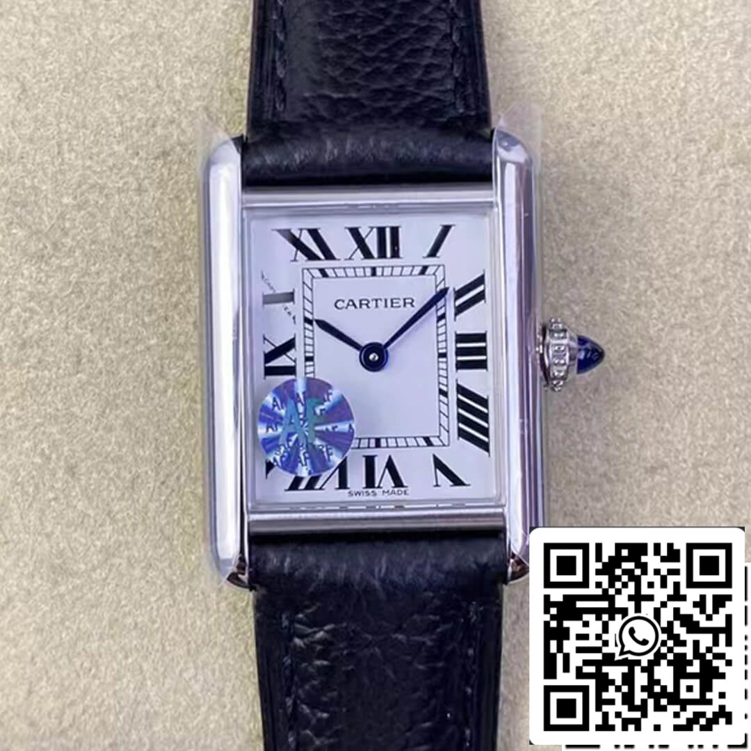 Cartier Tank WSTA0042 1:1 Best Edition AF Factory Leather Strap US Replica Watch