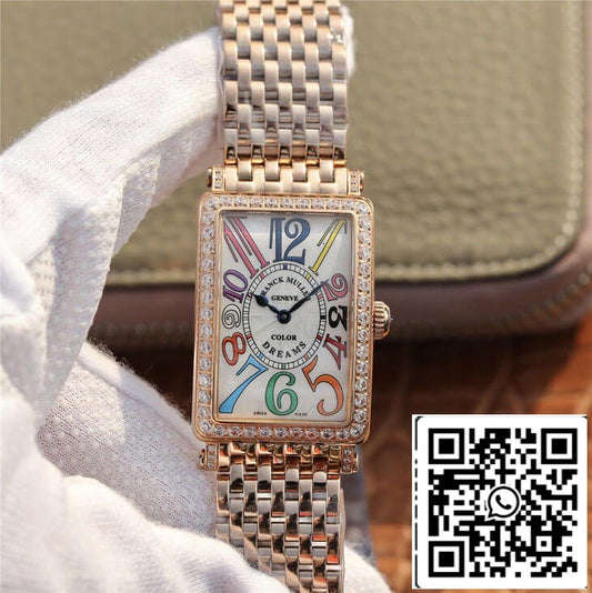 Franck Muller LONG ISLAND 952 Ladies 1:1 Best Edition ABF Factory Rose Gold With Diamonds US Replica Watch