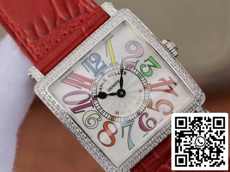 Franck Muller Master Square Ladies 6002 M QZ R GF Factory 1:1 Best Edition Swiss Replica Watch in White Dial US Replica Watch