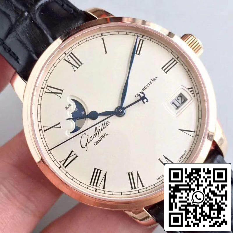 Glashutte Senator 100-04-32-12-04 GF Factory Men Watches 1:1 Best Edition Swiss ETA100-04 18K Rose Gold US Replica Watch