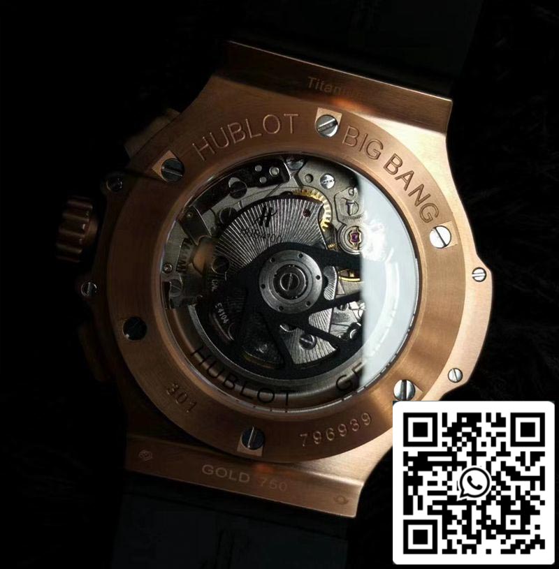 Hublot Big Bang 301.PX.1180.RX 1:1 Best Edition V6 Factory Rose Gold Swiss HUB4100 US Replica Watch