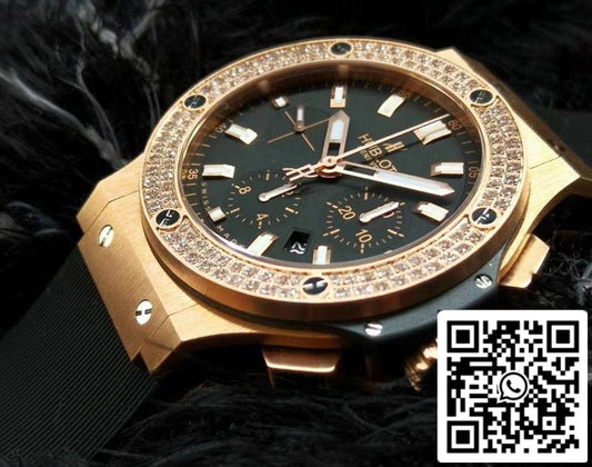 Hublot Big Bang 301.PX.1180.RX.1104 1:1 Best Edition V6 Factory Rose Gold Diamond Swiss HUB4100 US Replica Watch