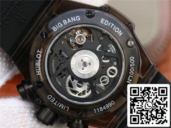 Hublot Big Bang 411.JX.4802.RT 1:1 Best Edition Black Case Black Strap US Replica Watch