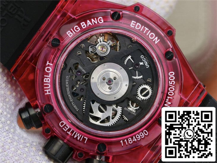 Hublot Big Bang 411.JX.4802.RT 1:1 Best Edition Red Case Black Strap US Replica Watch