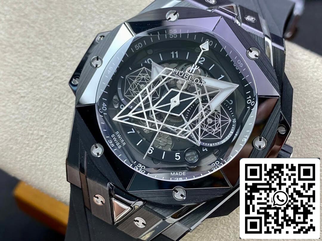 Hublot Big Bang Sang Bleu II 418.CX.1114.RX.MXM20 1:1 Best Edition BB Factory Black Ceramics US Replica Watch