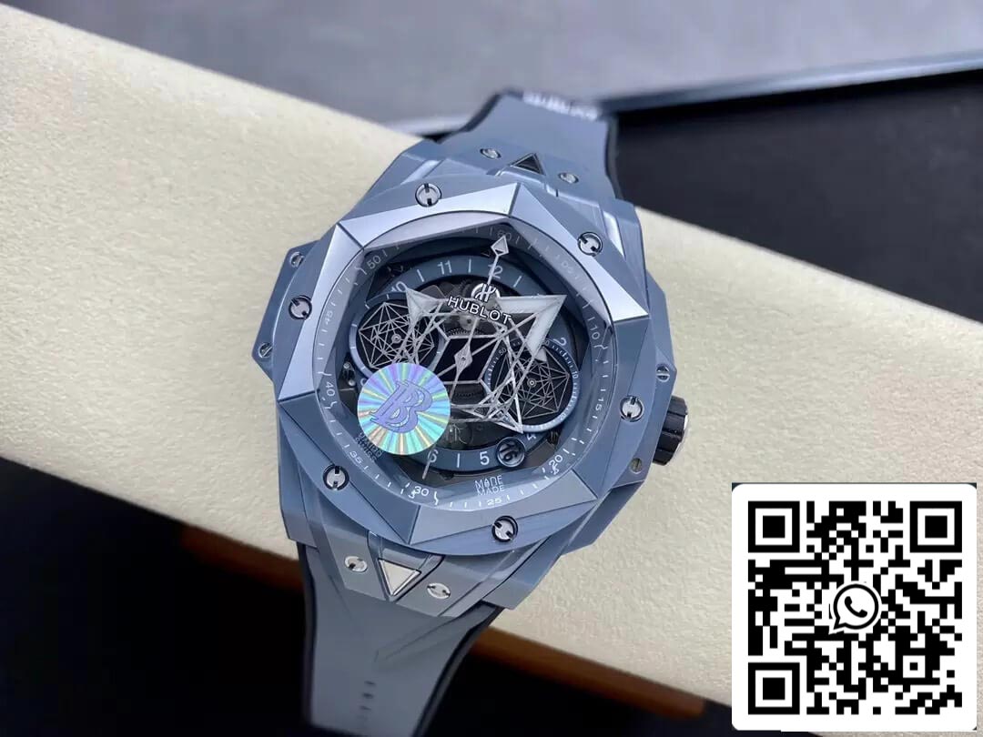 Hublot Big Bang Sang Bleu II 418.FX.8007.RX.MXM21 1:1 Best Edition BB Factory Gray Ceramic US Replica Watch