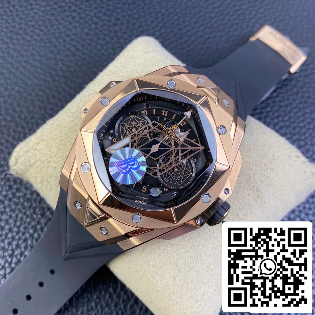 Hublot Big Bang Sang Bleu II 418.OX.1108.RX.MXM19 1:1 Best Edition BB Factory Black Dial US Replica Watch